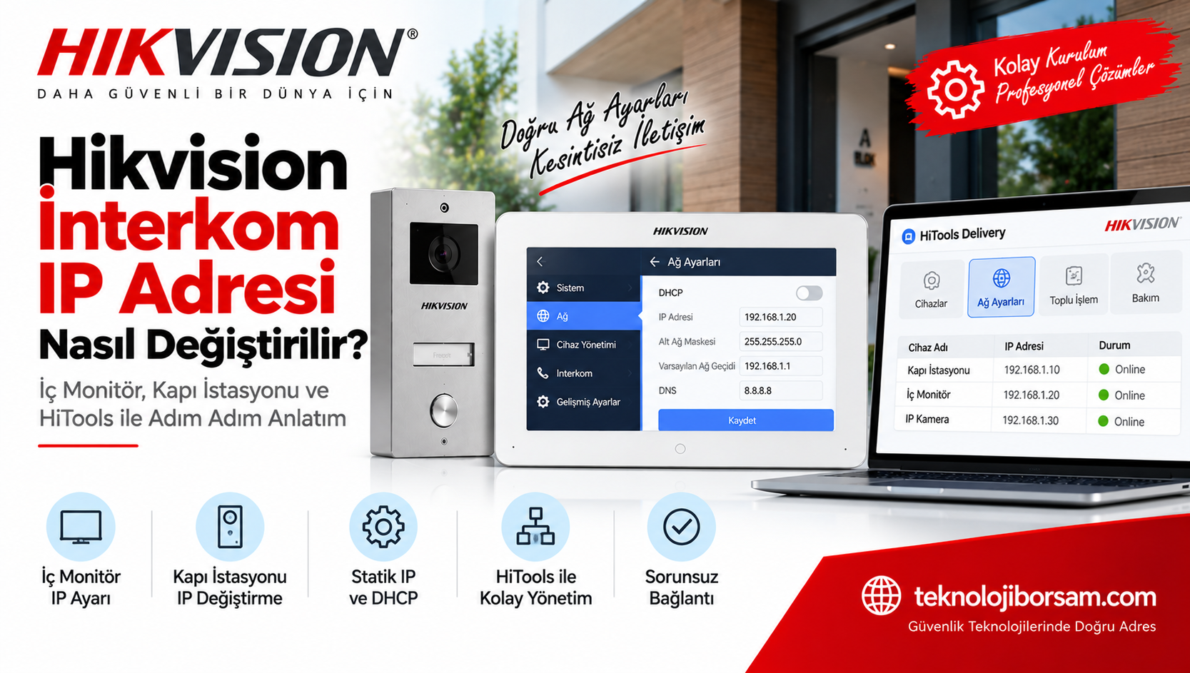 Hikvision İnterkom IP Adresi Nasıl Değiştirilir? | IP Ayar Rehberi